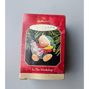 Hallmark Keepsake Vintage Christmas Ornament 1999 In The Workshop Mouse Toy 76